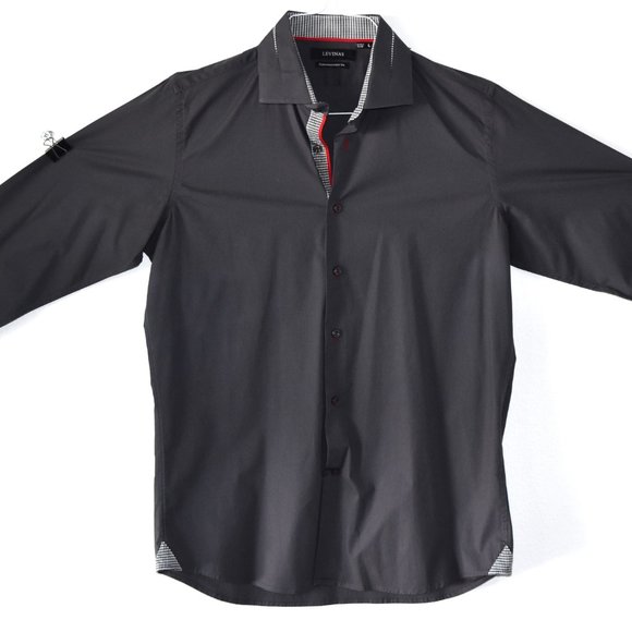 Levinas - Long Sleeve Button Up - Business Casual Shirt - Picture 1 of 9